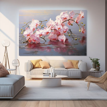 Pink Orchid Canvas Wall Art